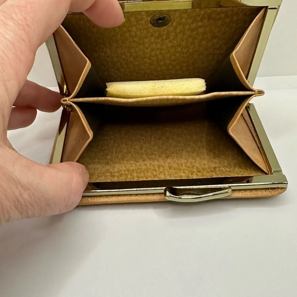 Classic Brown and Tan Wallet with Vintage Charm